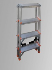 Домакинска алуминиева стълба ARON  - двустранна  2х4