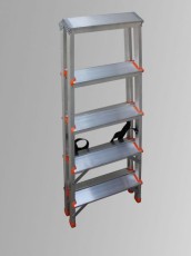 Домакинска алуминиева стълба ARON  - двустранна  2х5
