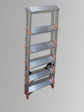 Домакинска алуминиева стълба ARON  - двустранна  2х6