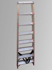 Домакинска алуминиева стълба ARON  - двустранна  2х8